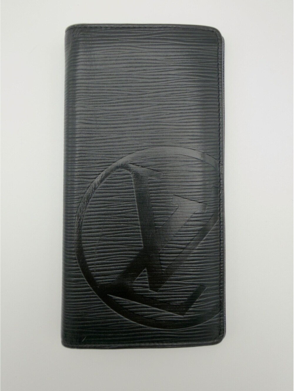 Authentic Limited Edition Louis Vuitton Black Epi LV Circle Brazza Wallet Rare
